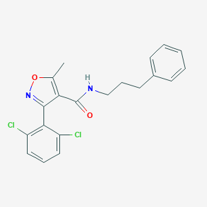 3-(2,6-dichlorophenyl)-5-methyl-N-(3-phenylpropyl)-1,2-oxazole-4-carboxamide
