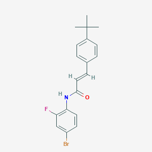 N-(4-bromo-2-fluorophenyl)-3-(4-tert-butylphenyl)acrylamide