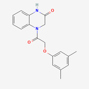molecular formula C18H18N2O3 B4582446 4-[(3,5-二甲基苯氧基)乙酰基]-3,4-二氢-2(1H)-喹喔啉酮 