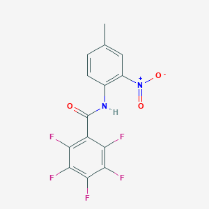 molecular formula C14H7F5N2O3 B458245 2,3,4,5,6-pentafluoro-N-(4-methyl-2-nitrophenyl)benzamide 