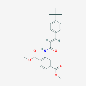 Dimethyl 2-{[3-(4-tert-butylphenyl)acryloyl]amino}terephthalate