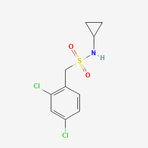 molecular formula C10H11Cl2NO2S B4582521 N-cyclopropyl-1-(2,4-dichlorophenyl)methanesulfonamide 