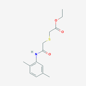 ethyl ({2-[(2,5-dimethylphenyl)amino]-2-oxoethyl}thio)acetate