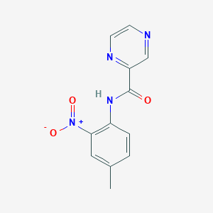 molecular formula C12H10N4O3 B458257 N-(4-methyl-2-nitrophenyl)pyrazine-2-carboxamide 