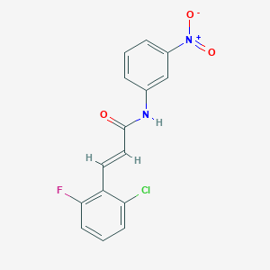 molecular formula C15H10ClFN2O3 B458258 (2E)-3-(2-chloro-6-fluorophenyl)-N-(3-nitrophenyl)prop-2-enamide 