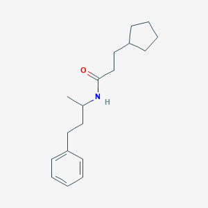 3-cyclopentyl-N-(4-phenylbutan-2-yl)propanamide