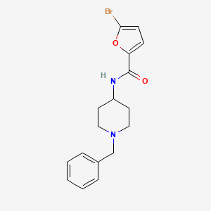 molecular formula C17H19BrN2O2 B4582653 N-(1-苄基-4-哌啶基)-5-溴-2-呋喃酰胺 