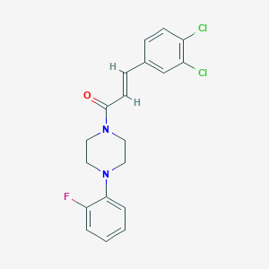 1-[3-(3,4-Dichlorophenyl)acryloyl]-4-(2-fluorophenyl)piperazine