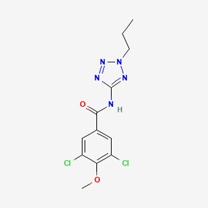 molecular formula C12H13Cl2N5O2 B4582699 3,5-dichloro-4-methoxy-N-(2-propyl-2H-tetrazol-5-yl)benzamide 