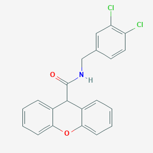 molecular formula C21H15Cl2NO2 B458273 N-(3,4-dichlorobenzyl)-9H-xanthene-9-carboxamide 