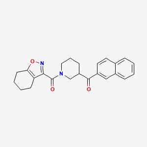 molecular formula C24H24N2O3 B4582753 2-naphthyl[1-(4,5,6,7-tetrahydro-2,1-benzisoxazol-3-ylcarbonyl)piperidin-3-yl]methanone 
