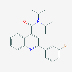 molecular formula C22H23BrN2O B458276 2-(3-bromophenyl)-N,N-di(propan-2-yl)quinoline-4-carboxamide 