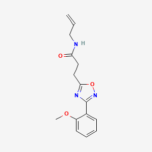 molecular formula C15H17N3O3 B4582760 N-allyl-3-[3-(2-methoxyphenyl)-1,2,4-oxadiazol-5-yl]propanamide 