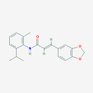 molecular formula C20H21NO3 B458281 3-(1,3-benzodioxol-5-yl)-N-(2-isopropyl-6-methylphenyl)acrylamide 