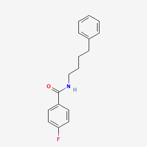 molecular formula C17H18FNO B4582824 4-氟基-N-(4-苯基丁基)苯甲酰胺 