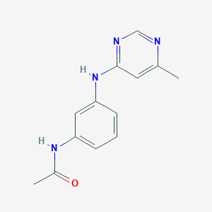 molecular formula C13H14N4O B4582843 N-{3-[(6-methylpyrimidin-4-yl)amino]phenyl}acetamide 