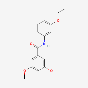 molecular formula C17H19NO4 B4582869 N-(3-乙氧苯基)-3,5-二甲氧基苯甲酰胺 