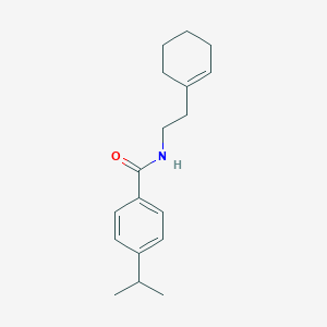 molecular formula C18H25NO B458287 N-[2-(1-cyclohexen-1-yl)ethyl]-4-isopropylbenzamide 