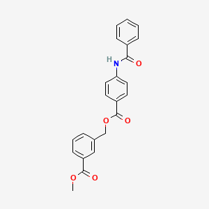 molecular formula C23H19NO5 B4582948 3-({[4-(苯甲酰氨基)苯甲酰]氧}甲基)苯甲酸甲酯 