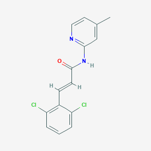 molecular formula C15H12Cl2N2O B458296 3-(2,6-dichlorophenyl)-N-(4-methyl-2-pyridinyl)acrylamide 