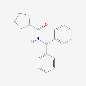 molecular formula C19H21NO B458301 N-benzhydrylcyclopentanecarboxamide 