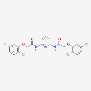 molecular formula C21H15Cl4N3O4 B458306 2-(2,5-dichlorophenoxy)-N-(6-{[(2,5-dichlorophenoxy)acetyl]amino}-2-pyridinyl)acetamide 