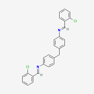 molecular formula C27H20Cl2N2 B4583079 (2-chlorobenzylidene)(4-{4-[(2-chlorobenzylidene)amino]benzyl}phenyl)amine CAS No. 152419-87-9