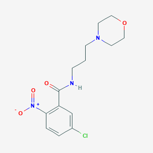 molecular formula C14H18ClN3O4 B458310 5-chloro-2-nitro-N-[3-(4-morpholinyl)propyl]benzamide 