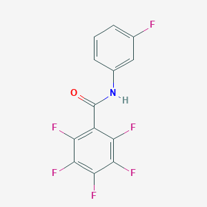 molecular formula C13H5F6NO B458312 2,3,4,5,6-pentafluoro-N-(3-fluorophenyl)benzamide 
