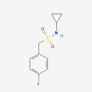 molecular formula C10H12FNO2S B4583120 N-环丙基-1-(4-氟苯基)甲磺酰胺 