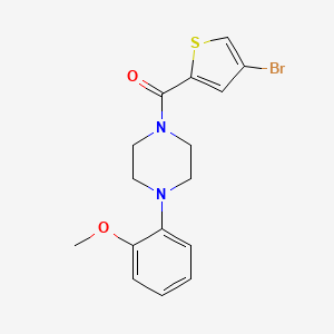 molecular formula C16H17BrN2O2S B4583130 1-[(4-bromo-2-thienyl)carbonyl]-4-(2-methoxyphenyl)piperazine 