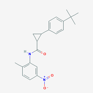 molecular formula C21H24N2O3 B458315 2-(4-tert-butylphenyl)-N-(2-methyl-5-nitrophenyl)cyclopropanecarboxamide 