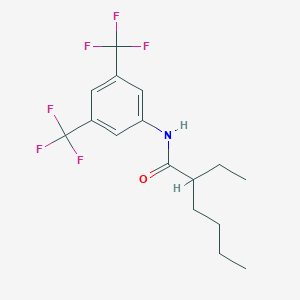 molecular formula C16H19F6NO B458318 N-[3,5-bis(trifluoromethyl)phenyl]-2-ethylhexanamide 
