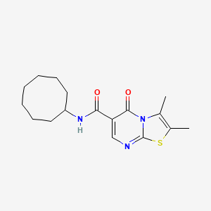 N-cyclooctyl-2,3-dimethyl-5-oxo-5H-[1,3]thiazolo[3,2-a]pyrimidine-6-carboxamide