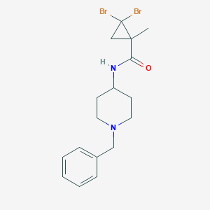N-(1-benzyl-4-piperidinyl)-2,2-dibromo-1-methylcyclopropanecarboxamide
