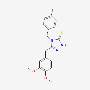 molecular formula C19H21N3O2S B4583190 5-(3,4-二甲氧基苄基)-4-(4-甲基苄基)-4H-1,2,4-三唑-3-硫醇 