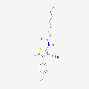 N-[3-cyano-4-(4-ethylphenyl)-5-methyl-2-thienyl]octanamide