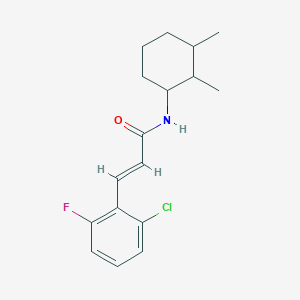 molecular formula C17H21ClFNO B458324 3-(2-chloro-6-fluorophenyl)-N-(2,3-dimethylcyclohexyl)acrylamide 
