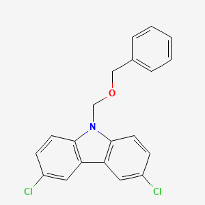 molecular formula C20H15Cl2NO B4583282 9-[(benzyloxy)methyl]-3,6-dichloro-9H-carbazole 