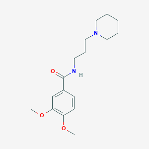 3,4-dimethoxy-N-[3-(1-piperidinyl)propyl]benzamide