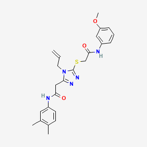 2-[(4-allyl-5-{2-[(3,4-dimethylphenyl)amino]-2-oxoethyl}-4H-1,2,4-triazol-3-yl)thio]-N-(3-methoxyphenyl)acetamide