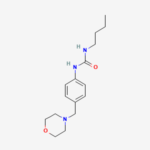 molecular formula C16H25N3O2 B4583345 N-butyl-N'-[4-(4-morpholinylmethyl)phenyl]urea 
