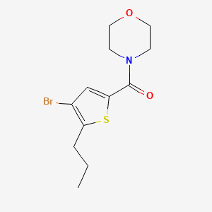 molecular formula C12H16BrNO2S B4583355 4-[(4-bromo-5-propyl-2-thienyl)carbonyl]morpholine 