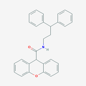 molecular formula C29H25NO2 B458337 N-(3,3-diphenylpropyl)-9H-xanthene-9-carboxamide 