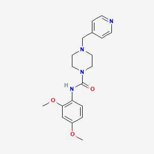 molecular formula C19H24N4O3 B4583372 N-(2,4-二甲氧基苯基)-4-(4-吡啶基甲基)-1-哌嗪甲酰胺 