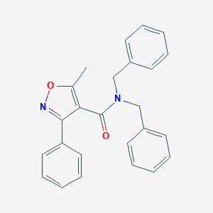 molecular formula C25H22N2O2 B458338 N,N-dibenzyl-5-methyl-3-phenyl-1,2-oxazole-4-carboxamide 