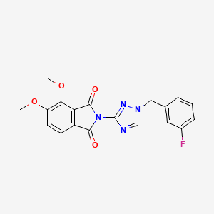 molecular formula C19H15FN4O4 B4583399 2-[1-(3-fluorobenzyl)-1H-1,2,4-triazol-3-yl]-4,5-dimethoxy-1H-isoindole-1,3(2H)-dione 