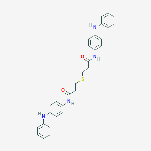 molecular formula C30H30N4O2S B458340 N,N'-bis(4-anilinophenyl)-4-thiaheptanediamide 