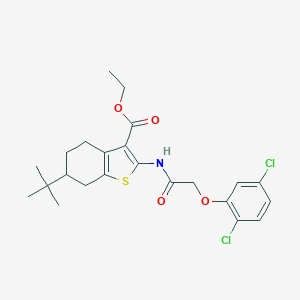 Ethyl 6-tert-butyl-2-{[(2,5-dichlorophenoxy)acetyl]amino}-4,5,6,7-tetrahydro-1-benzothiophene-3-carboxylate