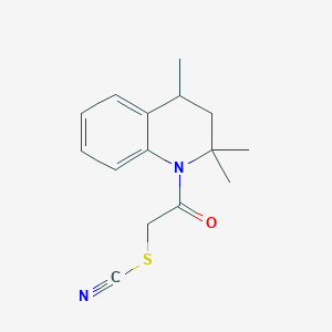 2-oxo-2-(2,2,4-trimethyl-3,4-dihydro-1(2H)-quinolinyl)ethyl thiocyanate